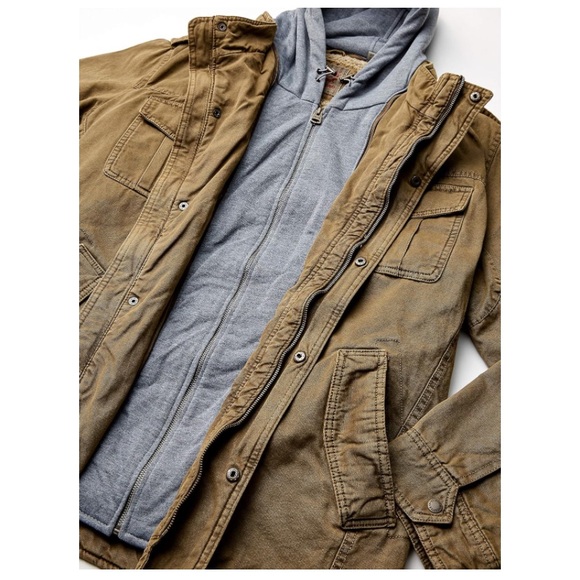 New Levi’s mens cotton hooded military jacket size XL - Picture 6 of 7